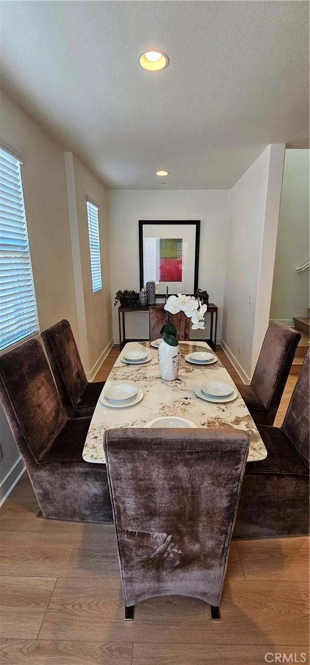 5232 Las Palmas Way, Chino, CA 91710 - dining room featuring wood finished floors, baseboards, and recessed lighting