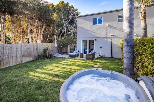 303305 Sanford St, Encinitas, CA 92024 - rear view of property with outdoor lounge area and stucco siding