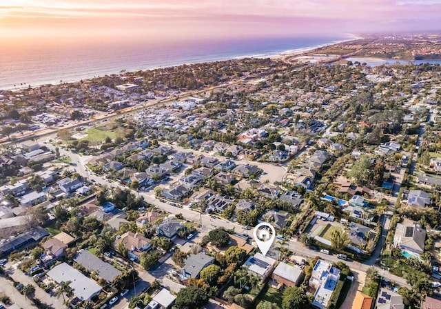 303305 Sanford St, Encinitas, CA 92024 - aerial view at dusk of a water view and a residential view