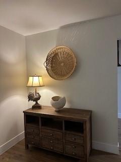 340 Foxenwood Dr, Santa Maria, CA 93455 - details featuring baseboards and wood finished floors