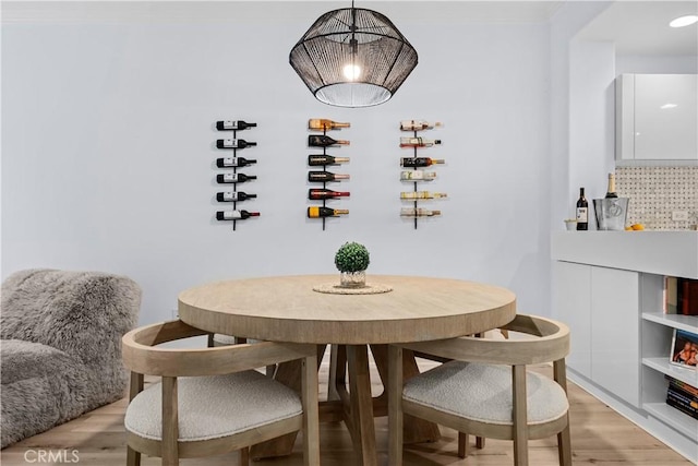 2233 Martin Unit 212, Irvine, CA 92612 - dining space featuring light wood finished floors
