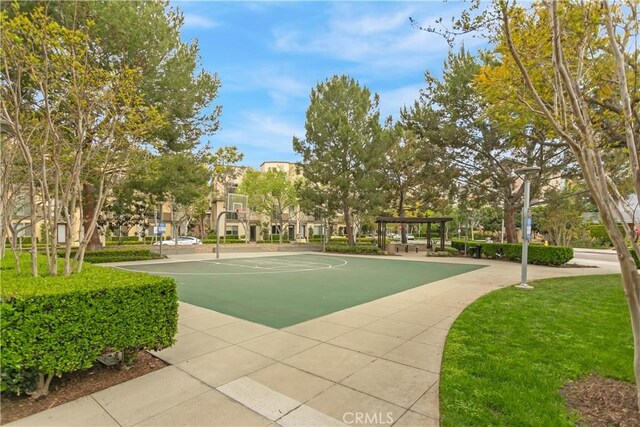 615 Rockefeller, Irvine, CA 92612 - view of basketball court with community basketball court and a pergola