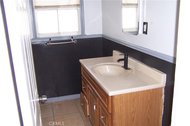 1208 W 23rd St, San Bernardino, CA 92405 - bathroom featuring vanity and tile patterned flooring