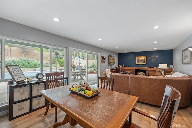 710 W Country Hills Dr W, La Habra, CA 90631 - dining space featuring light wood-style floors and recessed lighting