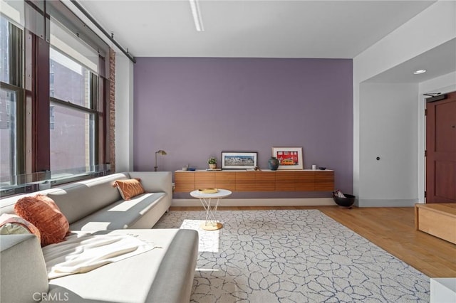 460 S Spring St Unit 302, Los Angeles, CA 90013 - living area with wood finished floors and baseboards