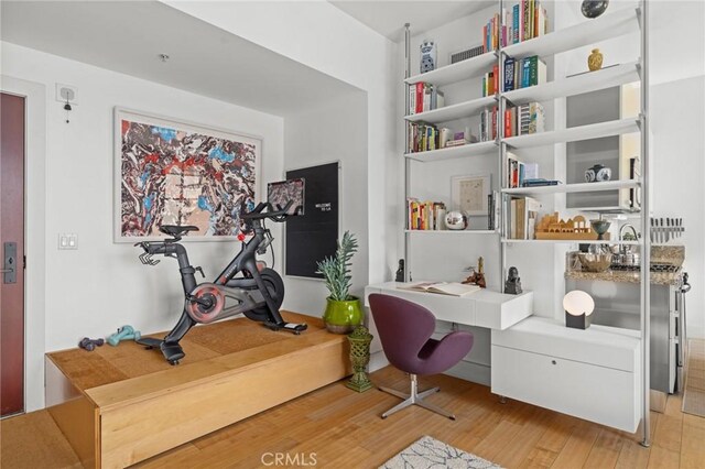460 S Spring St Unit 302, Los Angeles, CA 90013 - home office with light wood-type flooring