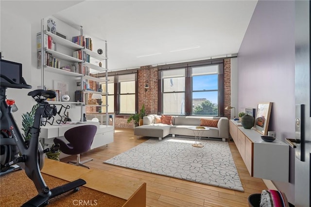 460 S Spring St Unit 302, Los Angeles, CA 90013 - living room with light wood-type flooring