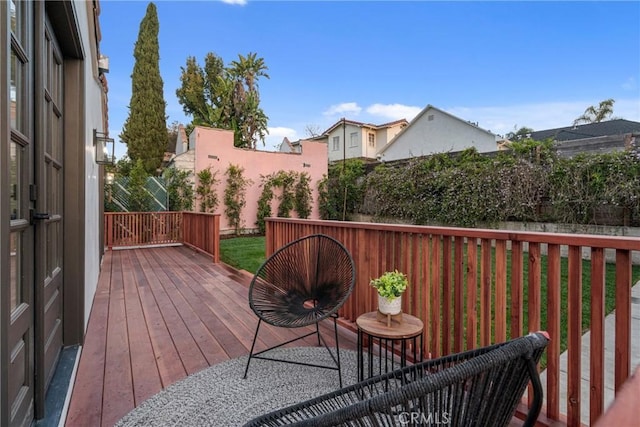 3649 Mount Vernon Dr, View Park, CA 90008 - view of wooden deck