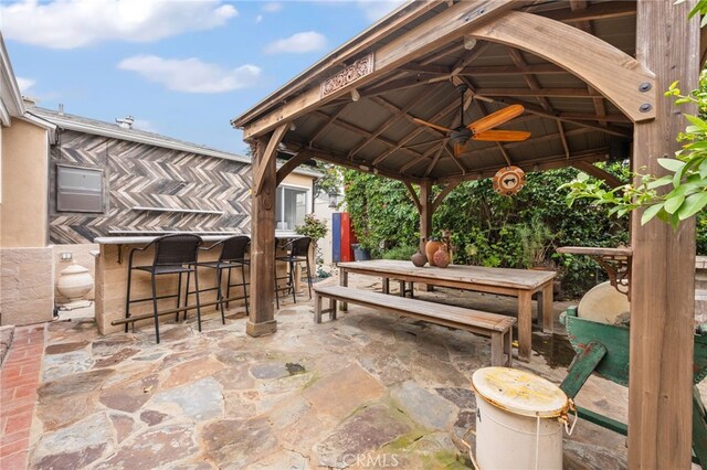 3569 Kelton Ave, Los Angeles, CA 90034 - view of patio featuring a gazebo