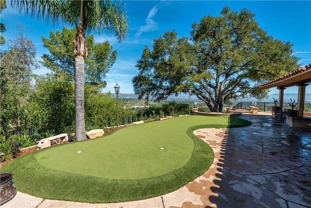 23815 Park Belmonte, Calabasas, CA 91302 - view of property's community with a putting area