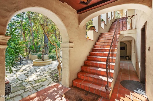 view of stairs