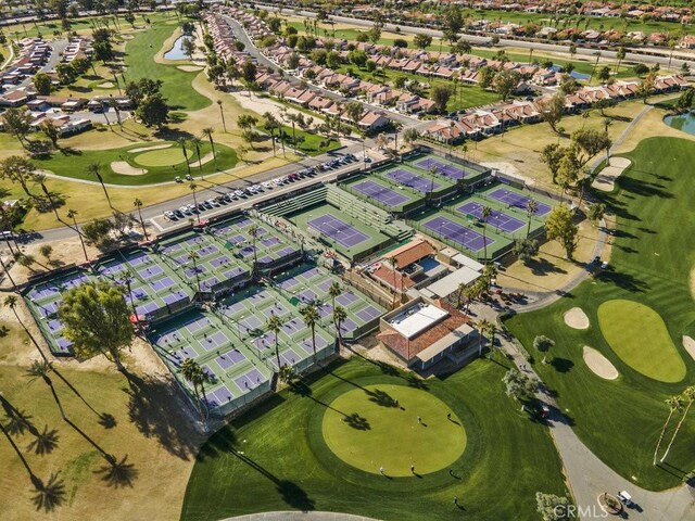 40310 Bay Hill Way, Palm Desert, CA 92211 - birds eye view of property with a residential view and golf course view