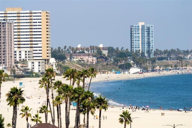 800 E Ocean Blvd Unit 1404, Long Beach, CA 90802 - water view featuring nearby beach and nearby urban area