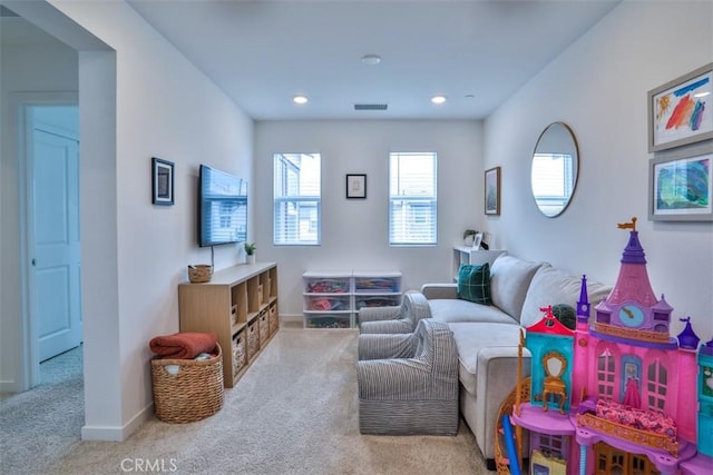 24307 Juni Ct, Corona, CA 92883 - living room with carpet flooring, recessed lighting, and baseboards
