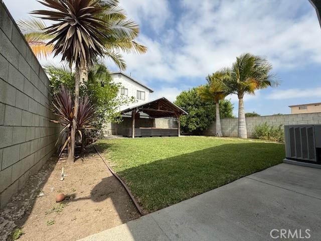 13305 Cordary Ave, Hawthorne, CA 90250 - fenced backyard featuring a patio area and a gazebo