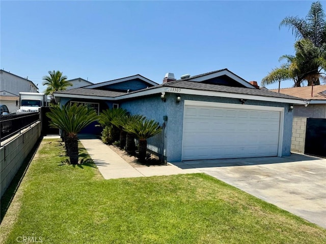 13305 Cordary Ave, Hawthorne, CA 90250 - ranch-style home featuring a garage, concrete driveway, and stucco siding