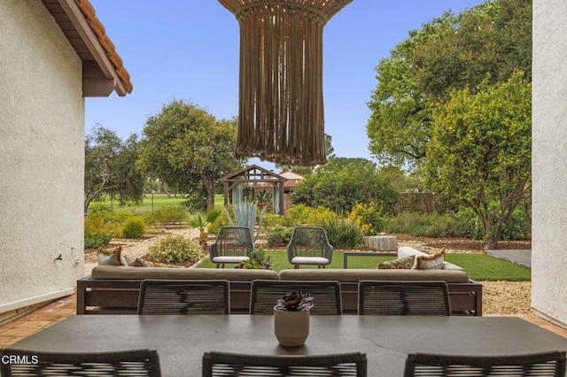 view of patio / terrace featuring outdoor dining space