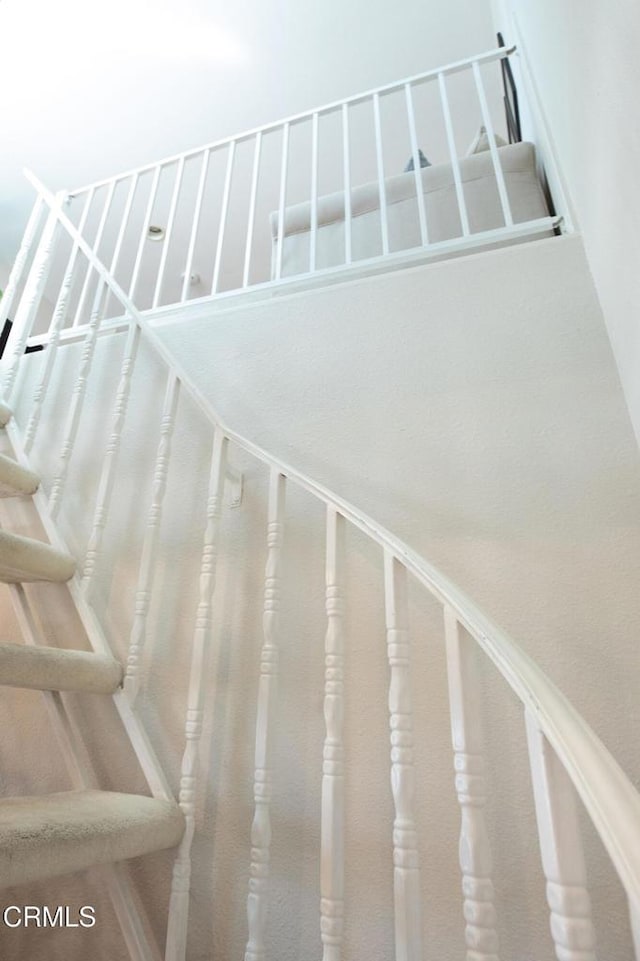 view of staircase