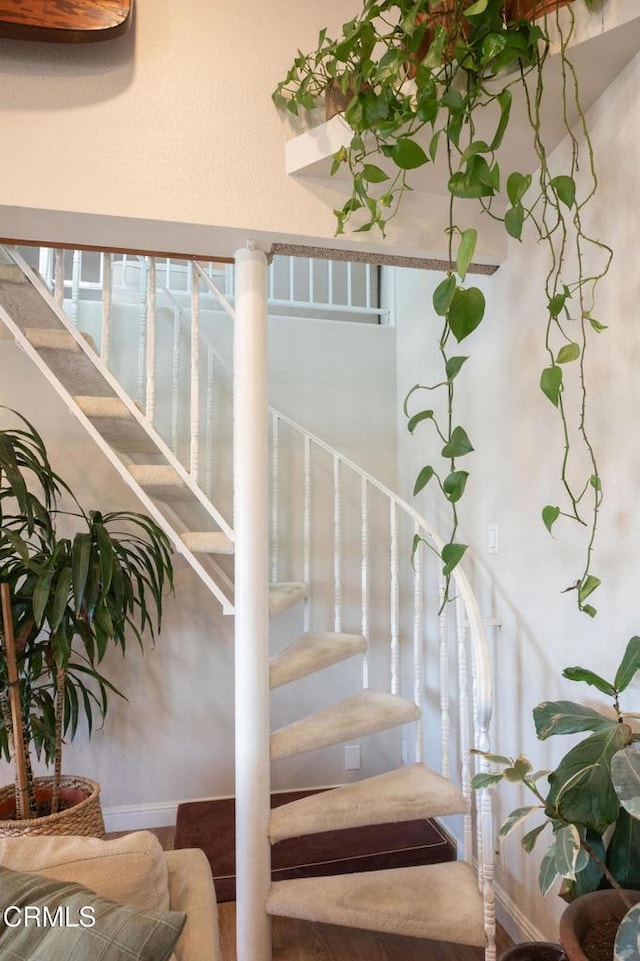 view of stairs