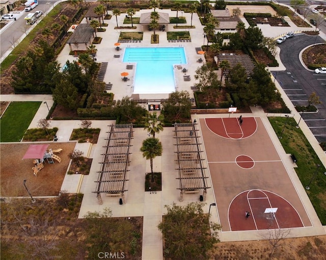 birds eye view of property