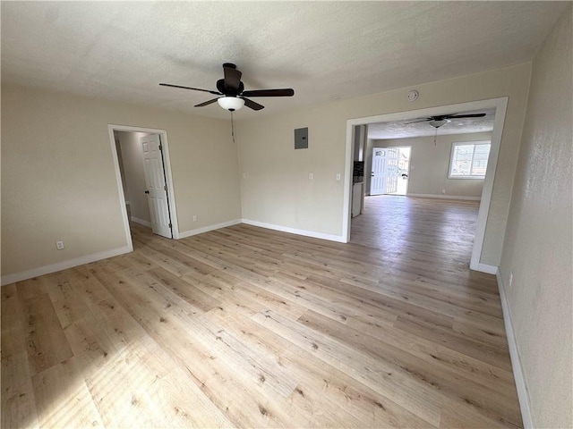 1716 Paloma St, Barstow, CA 92311 - unfurnished room featuring ceiling fan, light wood-type flooring, and baseboards
