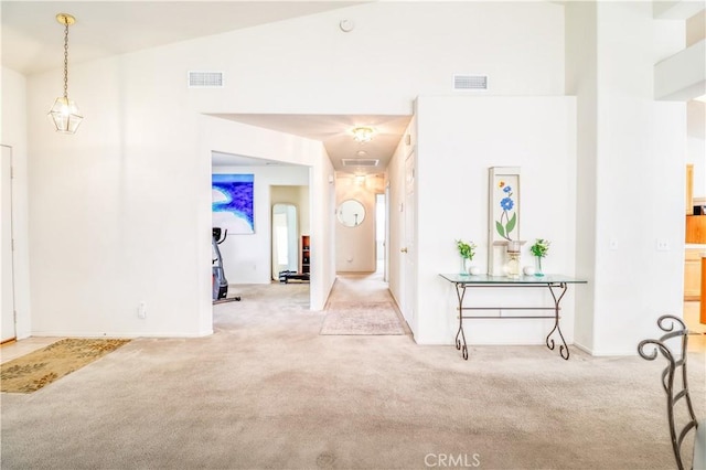 831 Kilmarnock Way, Riverside, CA 92508 - hall with baseboards, visible vents, and carpet