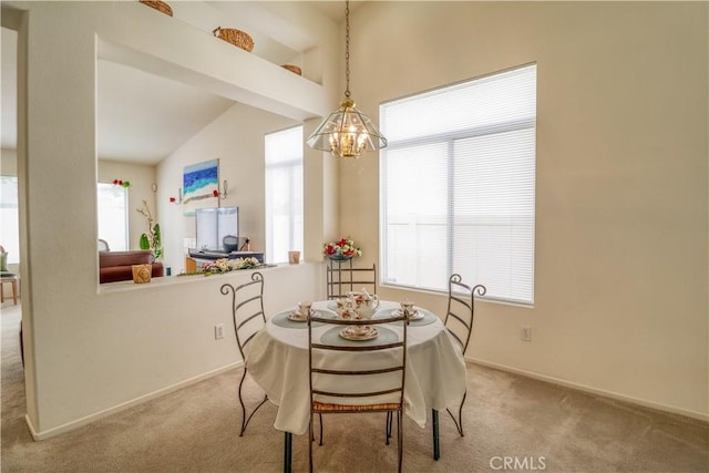 831 Kilmarnock Way, Riverside, CA 92508 - dining space with carpet, a notable chandelier, and plenty of natural light