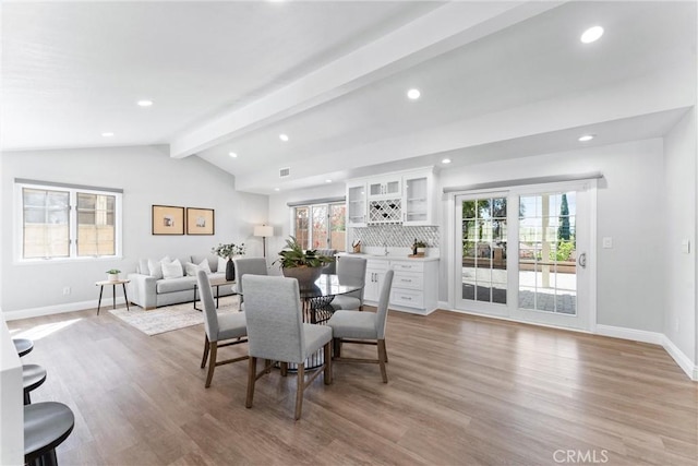 17841 Buena Vista Ave, Yorba Linda, CA 92886 - dining area with light wood-type flooring and recessed lighting