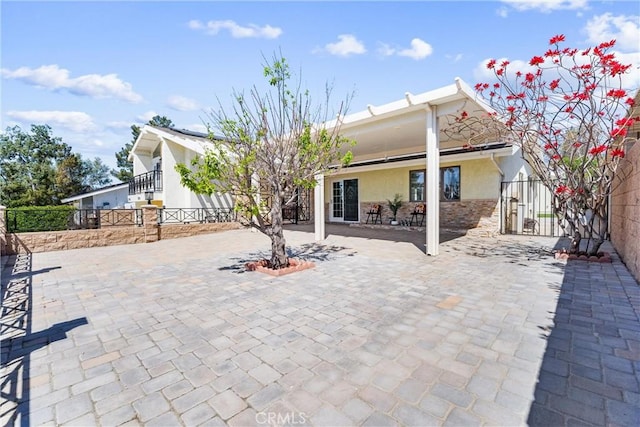 17841 Buena Vista Ave, Yorba Linda, CA 92886 - back of house with stucco siding and stone siding