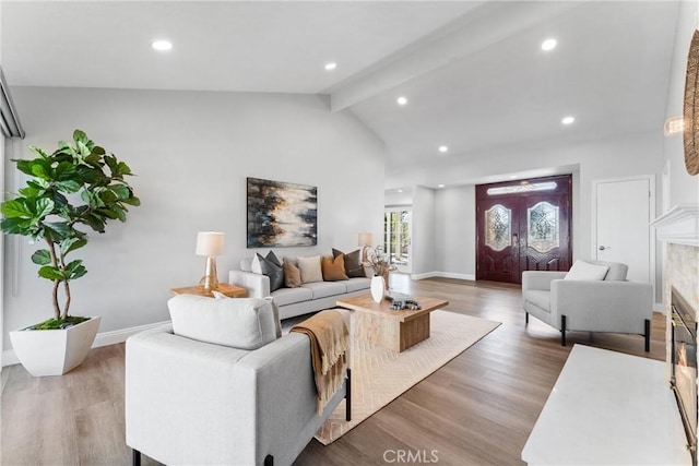 17841 Buena Vista Ave, Yorba Linda, CA 92886 - living room with wood finished floors and recessed lighting