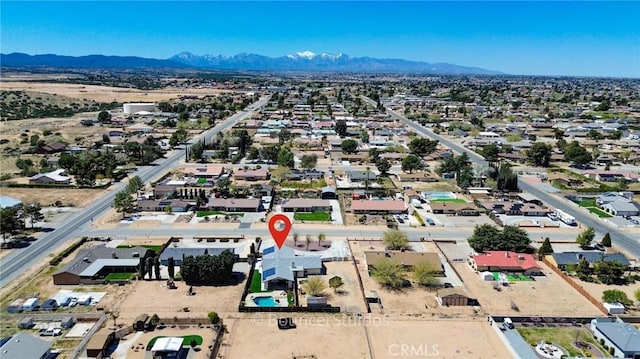 7469 Madera Ave, Hesperia, CA 92345 - birds eye view of property with a residential view and a mountain view