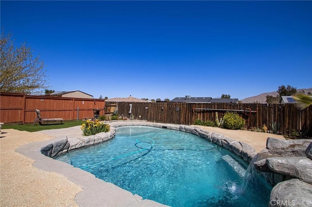 7469 Madera Ave, Hesperia, CA 92345 - view of swimming pool with a fenced backyard and a fenced in pool