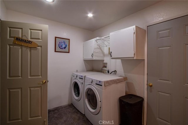 7469 Madera Ave, Hesperia, CA 92345 - laundry room with cabinet space and washing machine and clothes dryer