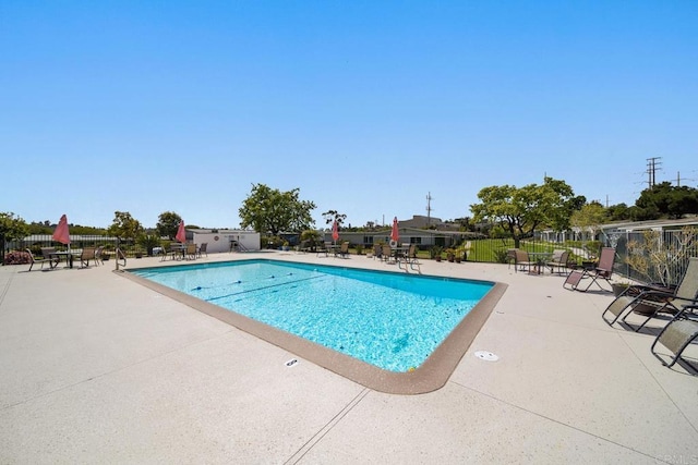 3567 Boussock Ln, Oceanside, CA 92057 - pool featuring a patio and fence