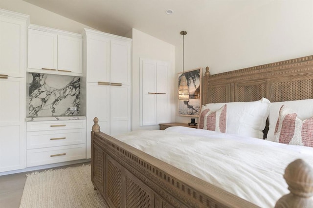 164 Chestnut Ave, Carlsbad, CA 92008 - bedroom featuring vaulted ceiling and light tile patterned floors