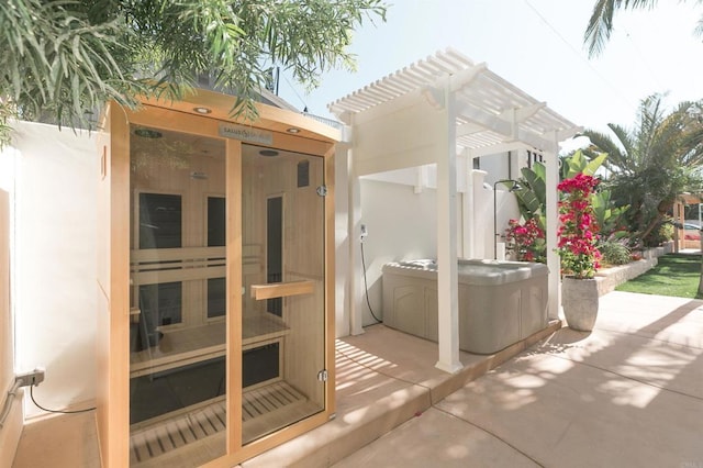 164 Chestnut Ave, Carlsbad, CA 92008 - relaxing sauna / steam room with concrete floors