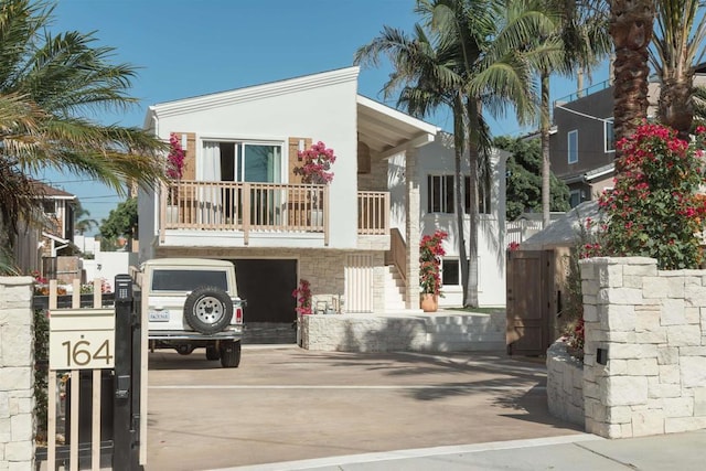 164 Chestnut Ave, Carlsbad, CA 92008 - view of front of property featuring stairway and stucco siding