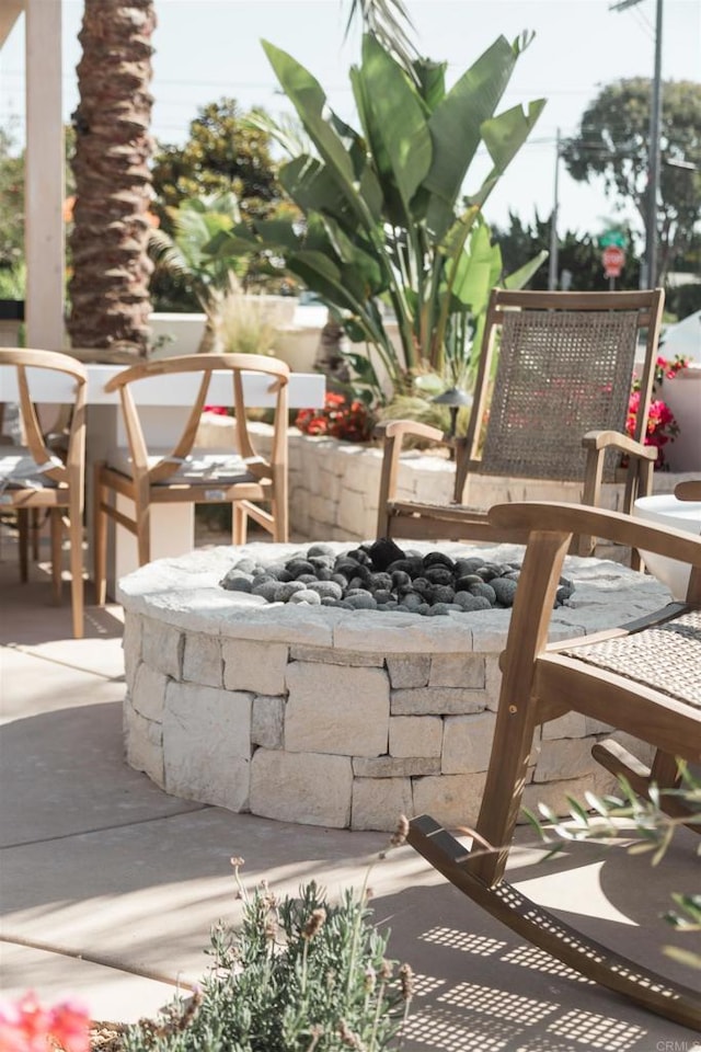 164 Chestnut Ave, Carlsbad, CA 92008 - view of patio / terrace featuring a fire pit