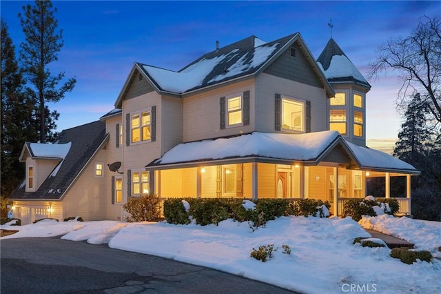 27601 Cedarwood Dr, Lake Arrowhead, CA 92352 - view of front facade featuring a porch