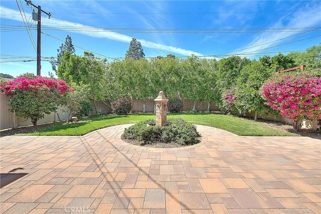 view of patio / terrace featuring a fenced backyard