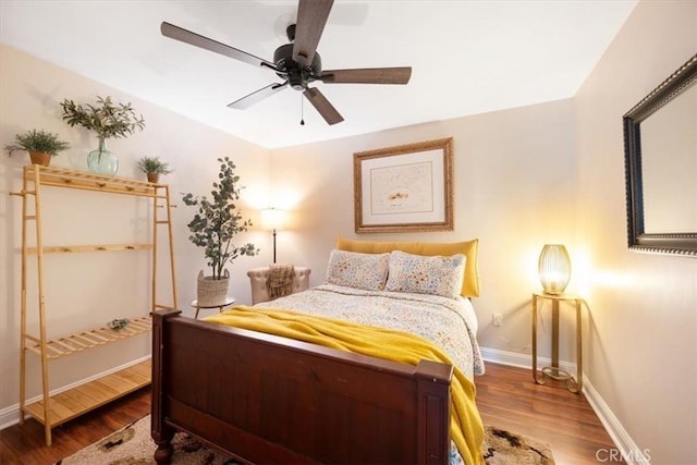 1040 Par Ave, Paso Robles, CA 93446 - bedroom with wood finished floors, baseboards, and ceiling fan