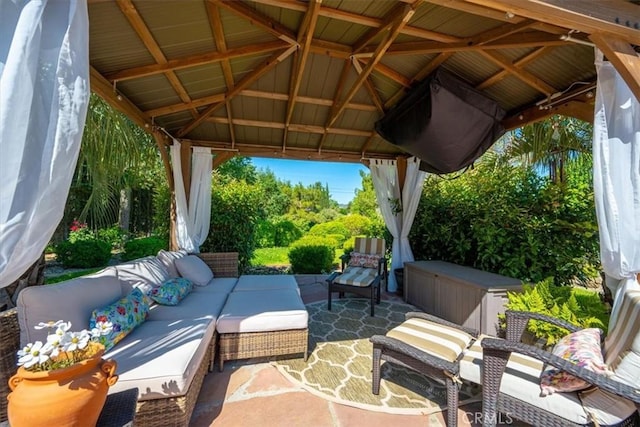 1040 Par Ave, Paso Robles, CA 93446 - view of patio with an outdoor hangout area and a gazebo