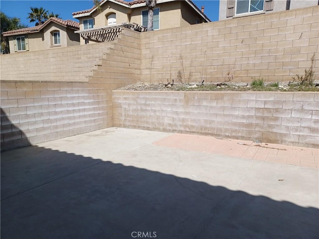 view of patio / terrace with fence