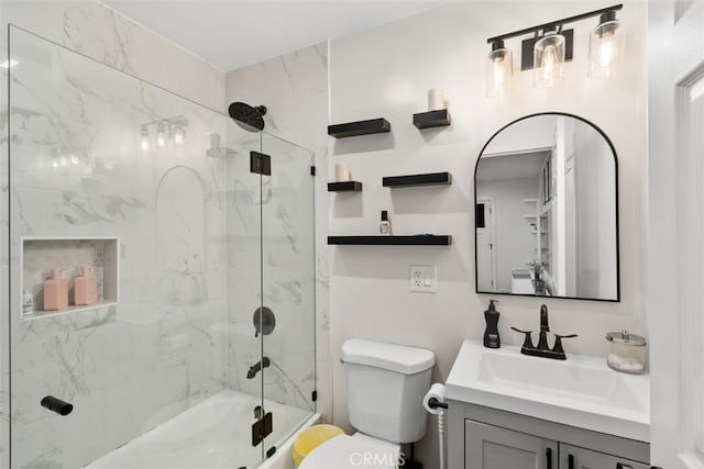 1727 W 59th Pl, Los Angeles, CA 90047 - bathroom with vanity and combined bath / shower with glass door