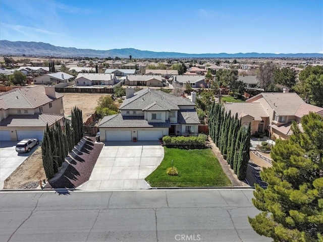 19189 San Jacinto Way, Apple Valley, CA 92308 - birds eye view of property featuring a mountain view and a residential view