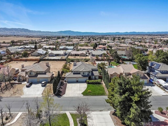 19189 San Jacinto Way, Apple Valley, CA 92308 - birds eye view of property featuring a mountain view and a residential view
