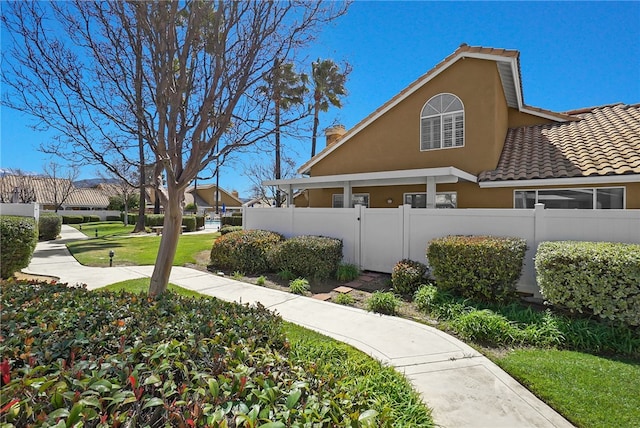 exterior space featuring fence
