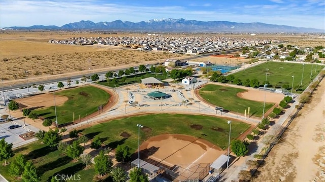 12963 Birch Glen Ct, Victorville, CA 92392 - aerial overview of property's location featuring a mountainous background