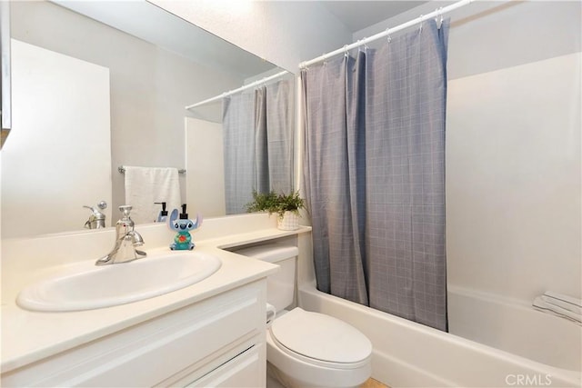 12963 Birch Glen Ct, Victorville, CA 92392 - bathroom with vanity, shower / bath combo, and toilet