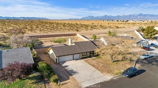 12963 Birch Glen Ct, Victorville, CA 92392 - aerial view of sparsely populated area with a mountain backdrop and a desert landscape